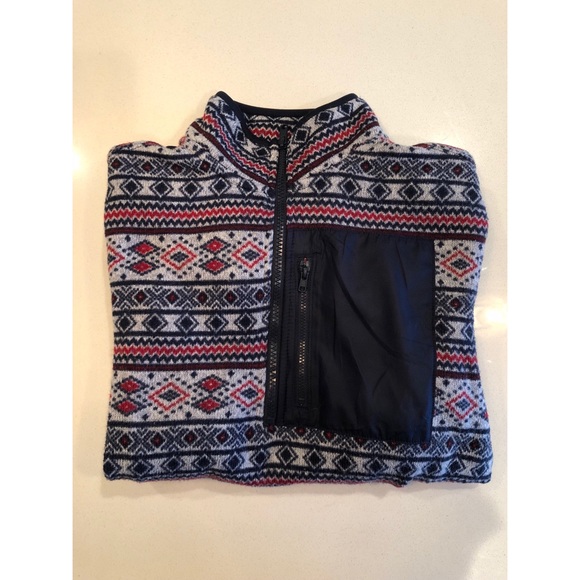 Patterned fleece sweatshirt - Picture 2 of 6